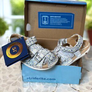 Stride Rite SRT Reign Leather Sandal BG023802 Toddler Size 7 Ortholite Adjustabl
